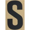 Klebebuchstabe S 100 mm schwarz
