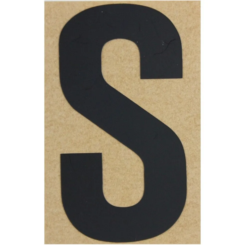 Klebebuchstabe S 100 mm schwarz