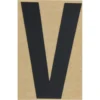 Klebebuchstabe V 100 mm schwarz