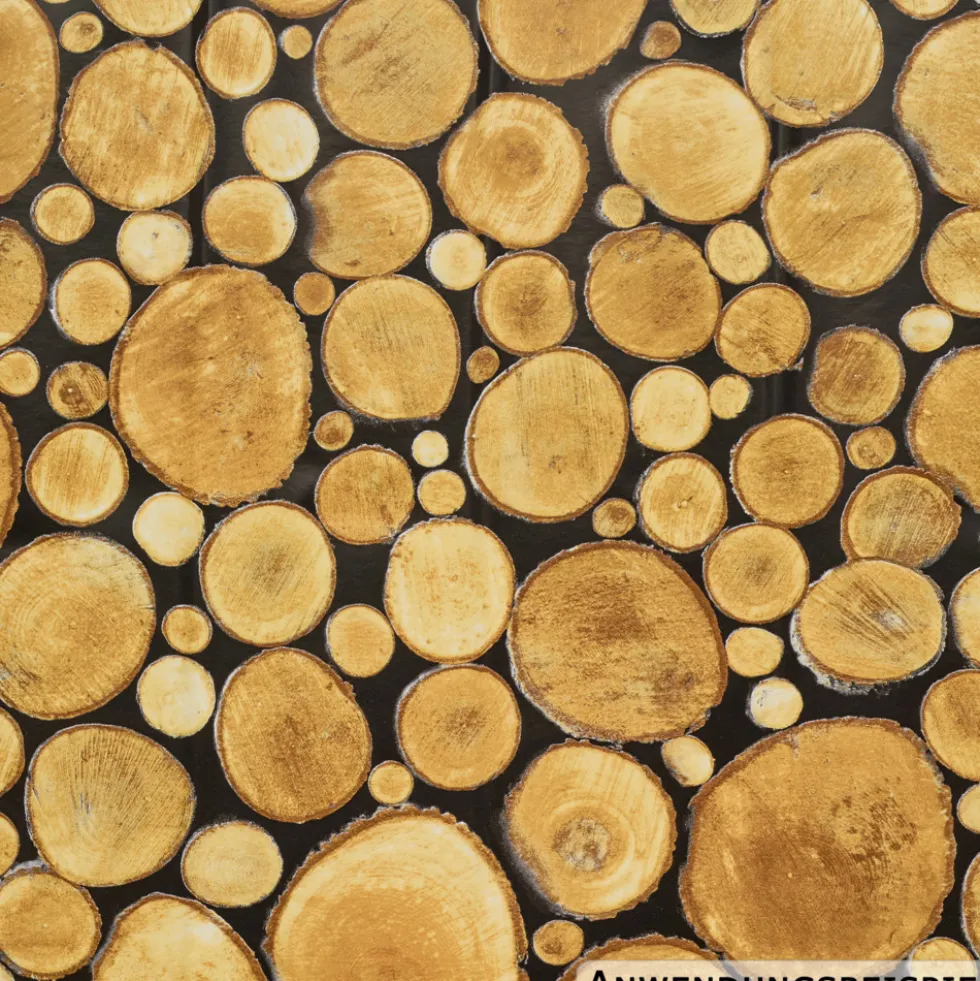 Klebefolie 200 x 45 cm mit Baumscheibenmotiv