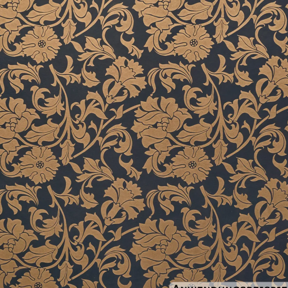 Klebefolie 200x45cm Ornament Gold Ranke Dekofolie Selbstklebefolie Möbelfolie