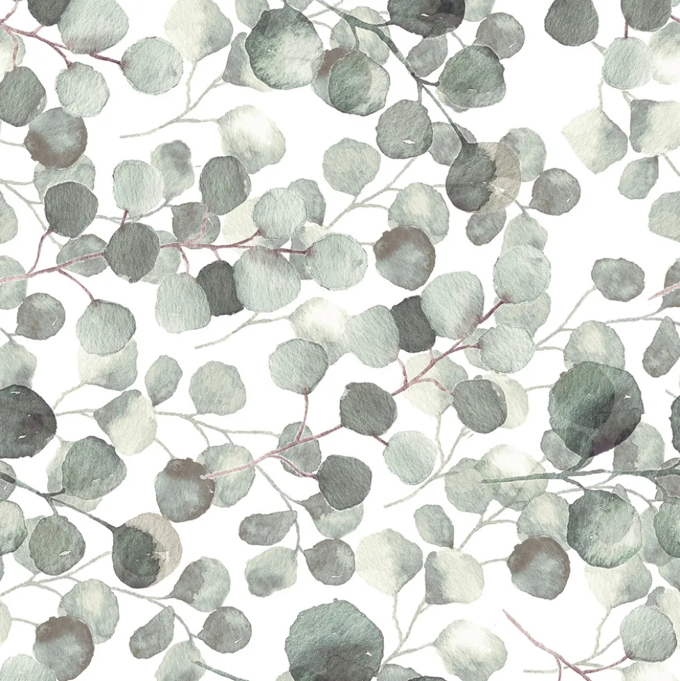 Klebefolie 200 x 45 cm selbstklebend mit Eukalyptusmotiv