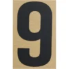 Klebezahl 9 schwarz 100 mm