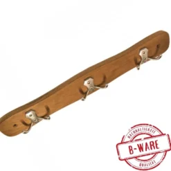 Kleiderhaken Eiche mit goldenen Haken B-Ware