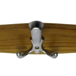 Kleiderhaken Eiche mit matten Haken B-Ware
