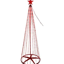 künstlicher LED-Lichterbaum mit Stern 150 cm RGB-Farbwechsel
