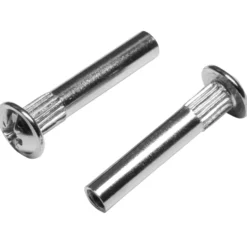Korpus-Verbindungshülsen M4 Ø 5,0 x 35 mm 10 Stück vernickelt