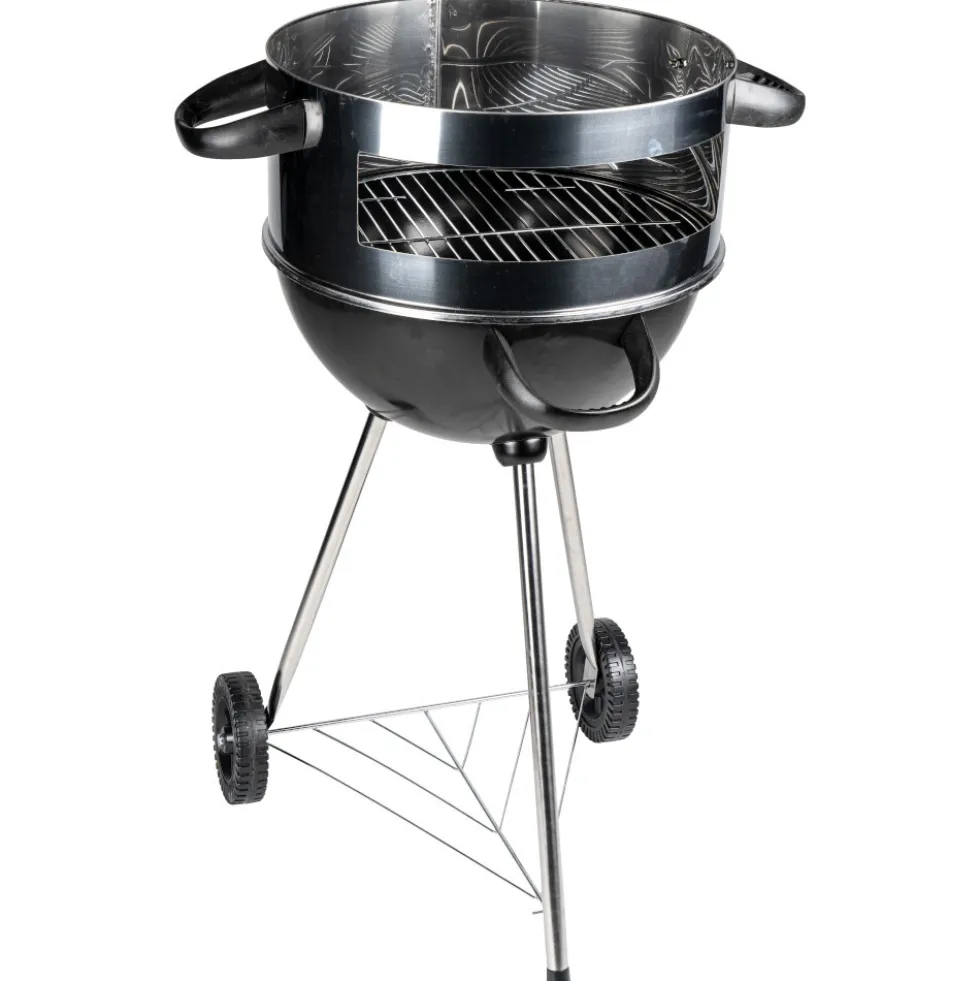 Kugelgrill "Margherita" fahrbar Metall Pizzastein