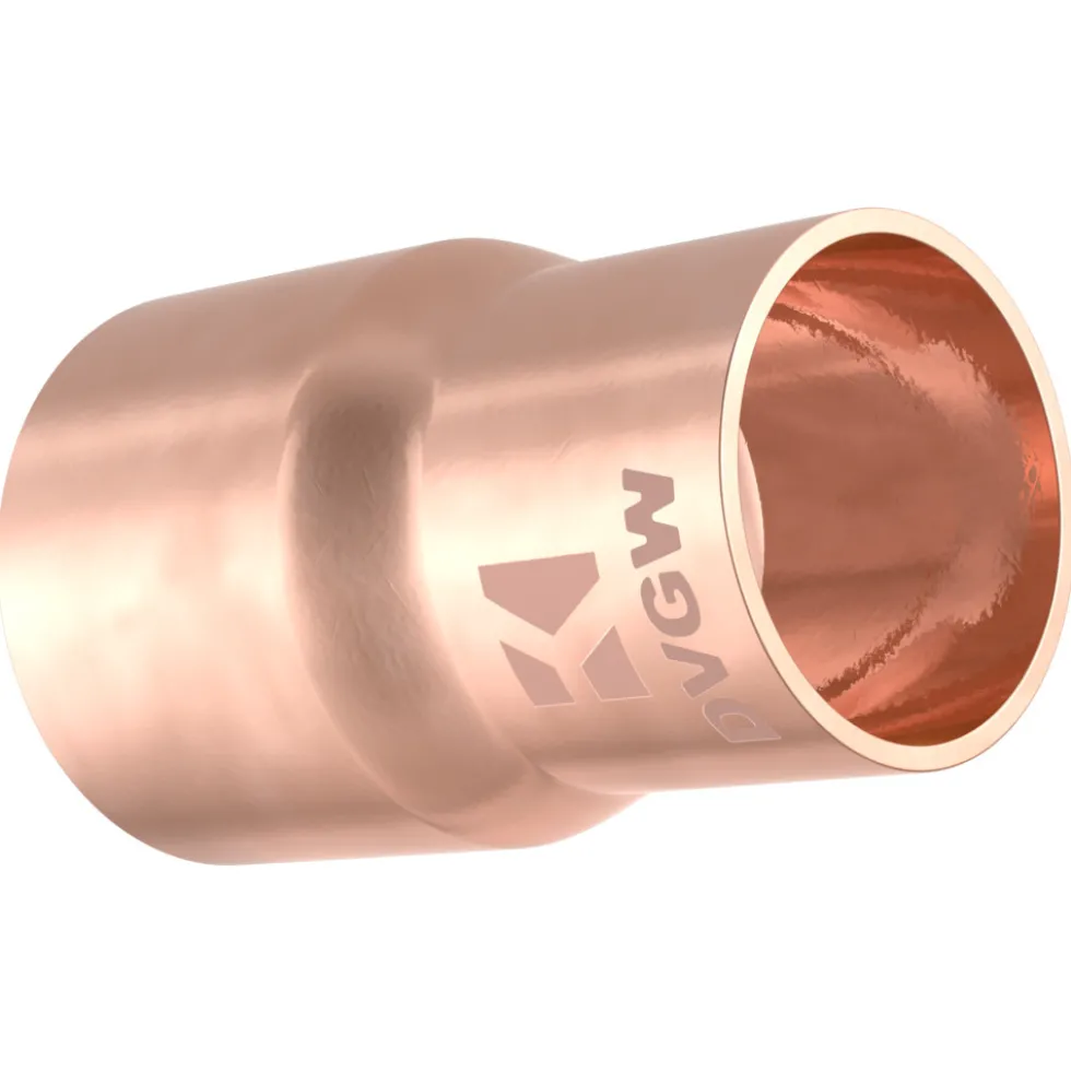 Kupfer-Lötfitting Reduziermuffe 28 x 22 mm