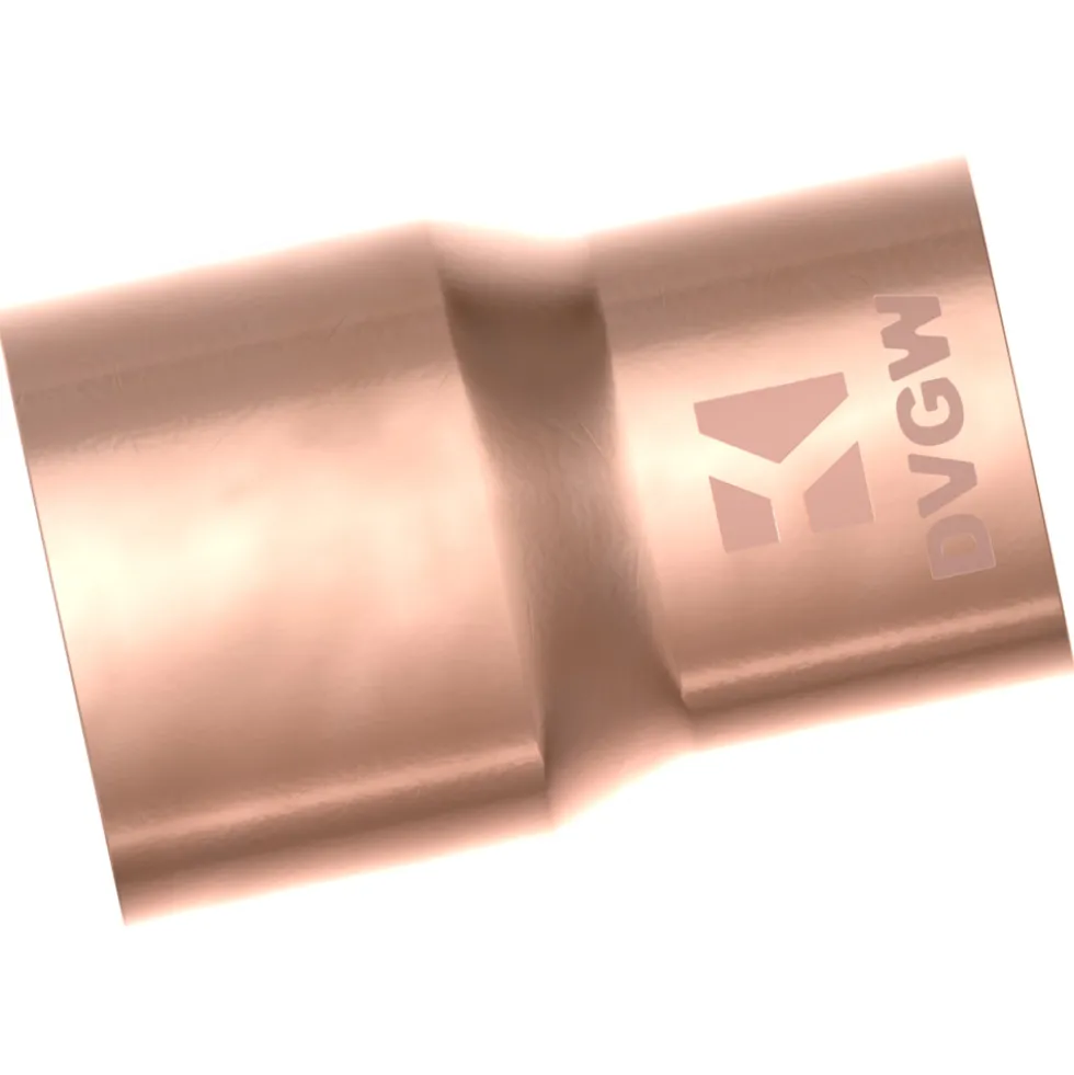 Kupfer-Lötfitting Reduziermuffe 28 x 22 mm