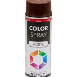 Lackspray glänzend 400 ml Acryl mahagonibraun RAL 8016