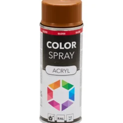Lackspray glänzend 400 ml Acryl RAL 8003 lehmbraun