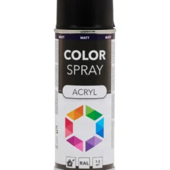 Lackspray matt 400 ml Acryl RAL9005 tiefenschwarz