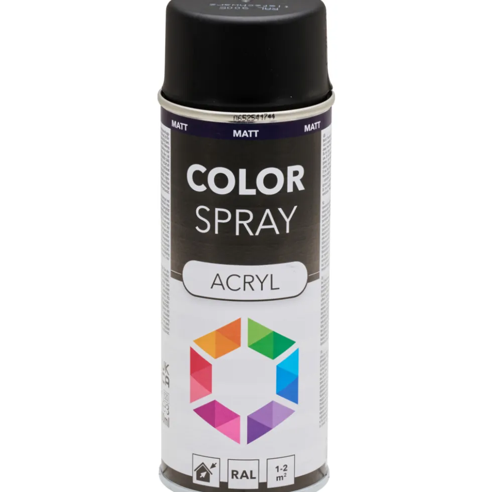 Lackspray matt 400 ml Acryl RAL9005 tiefenschwarz