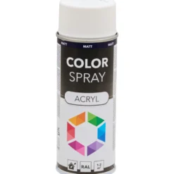 Lackspray matt 400ml Acryl RAL9016 verkehrsweiß