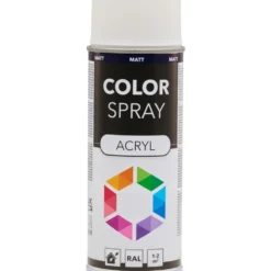 Lackspray matt 400ml Acryl RAL9016 verkehrsweiß