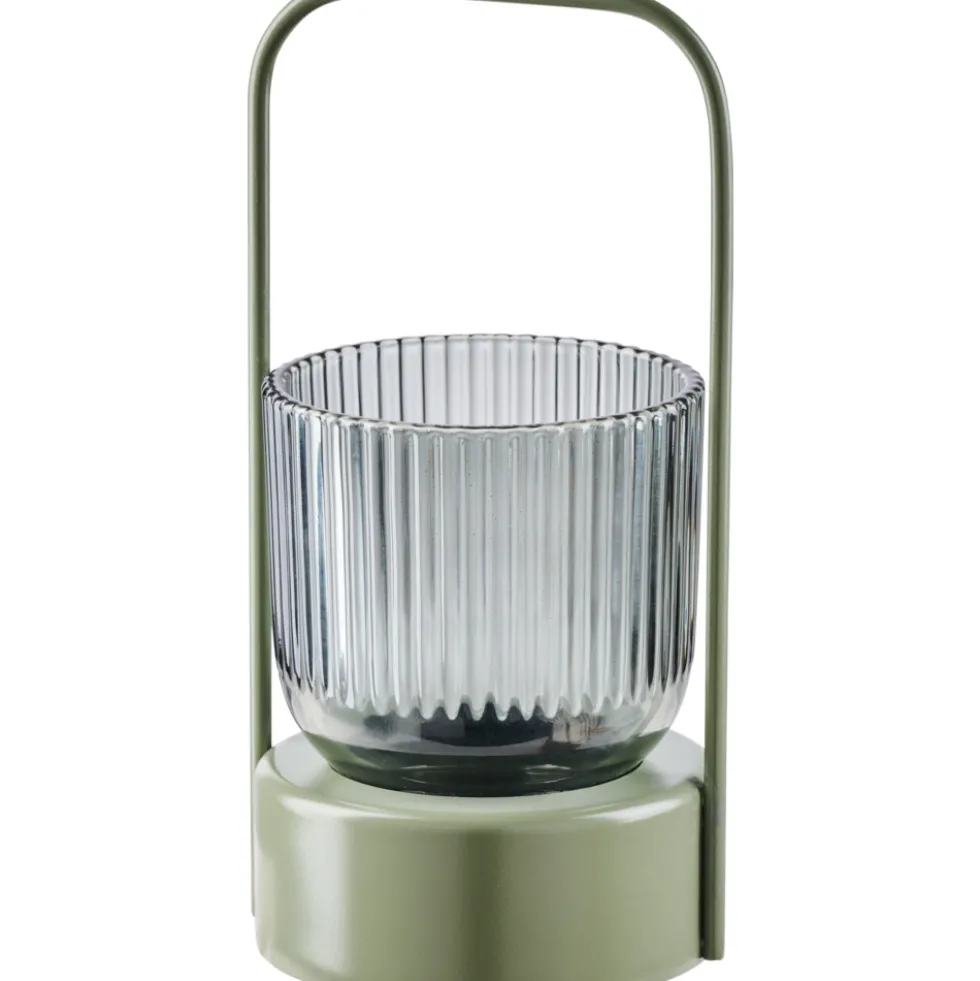 Laterne aus Metall und Glas - 4-fach sortiert