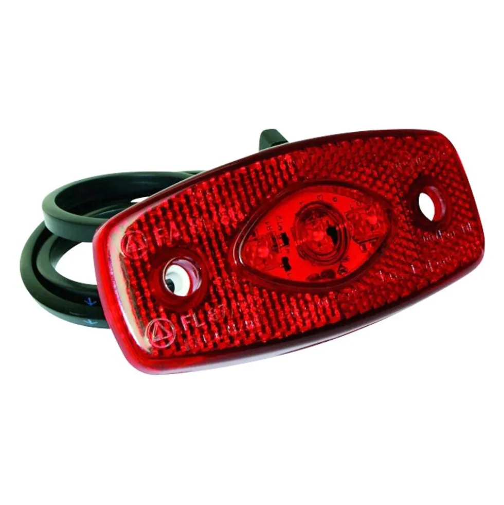 LED Begrenzungsleuchte 103x45x18 mm rot 12/24V