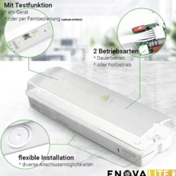 LED-Fluchtwegleuchte, 15er-Set