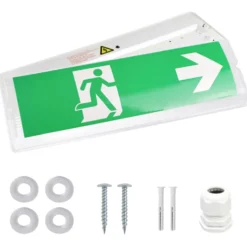 LED-Fluchtwegleuchte für die Wandmontage