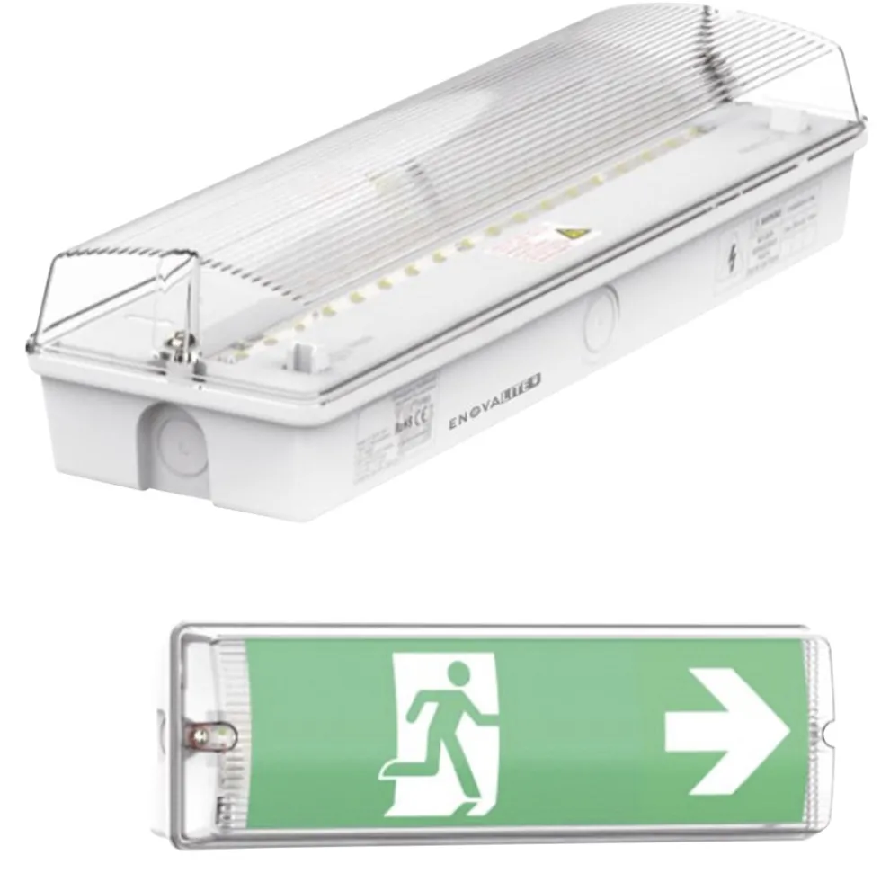 LED-Fluchtwegleuchte für die Wandmontage