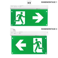 LED-Fluchtwegleuchte 4in1