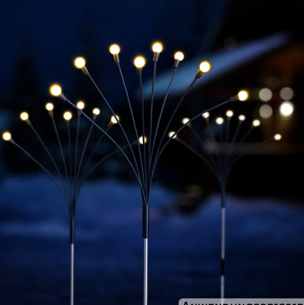 LED-Gartenstecker batteriebetrieben mit Timer
