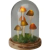 LED-Glaskuppel mit Pilzdeko und 12 LEDs