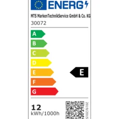 LED-Kellerleuchte oval Kunststoff 12 W IP54