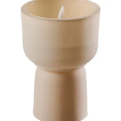 LED-Kerze groß aus Glas Ø 10cm, sortiert