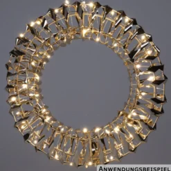 LED Kranz Gold ⌀ 30 cm
