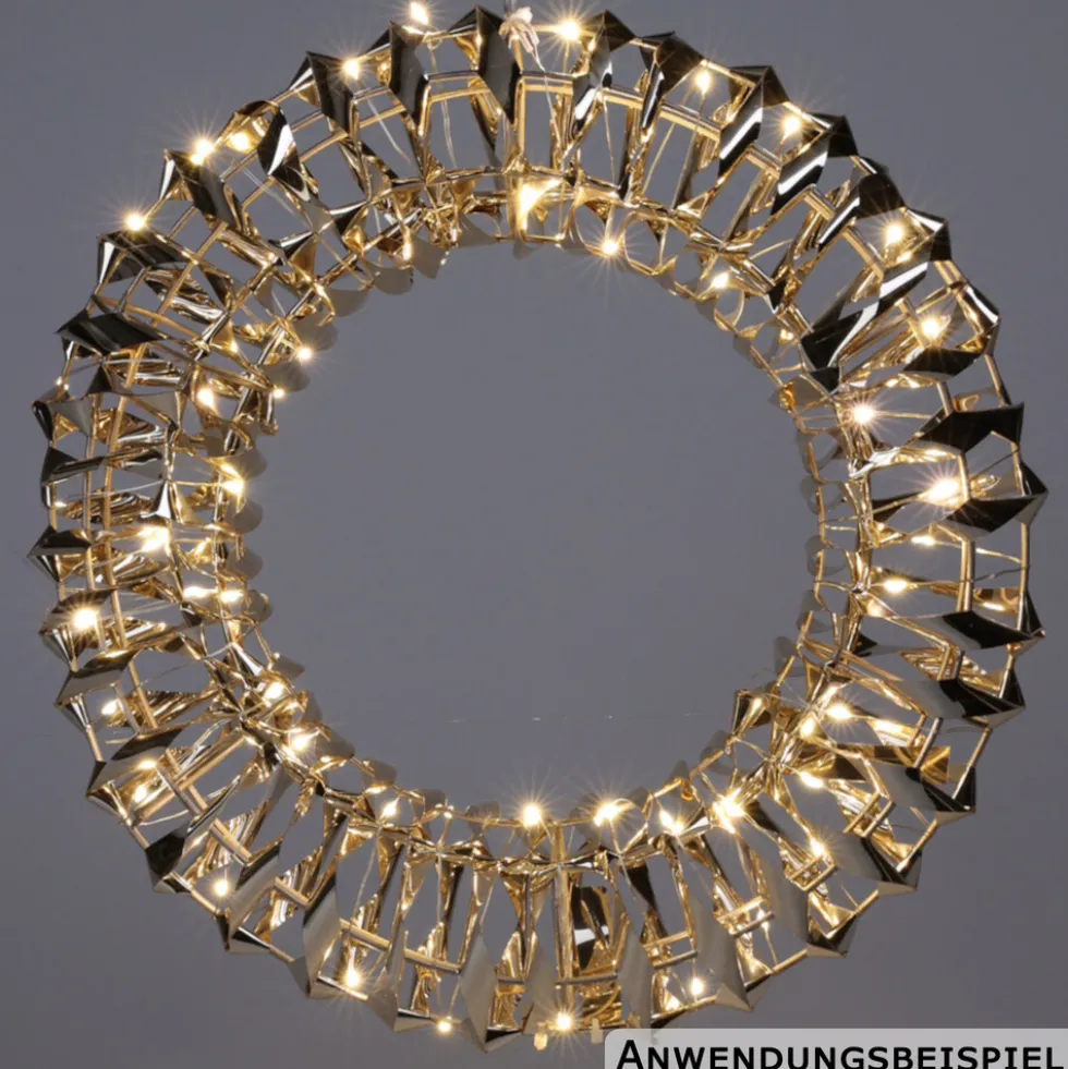 LED Kranz Gold ⌀ 30 cm