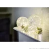 LED-Kugelleuchte Ø 10 cm aus Crashglas mit 14 LEDs