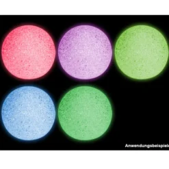 LED-Kugelleuchte 8 cm batteriebetrieben mit Farbwechsel aus Kunststoff