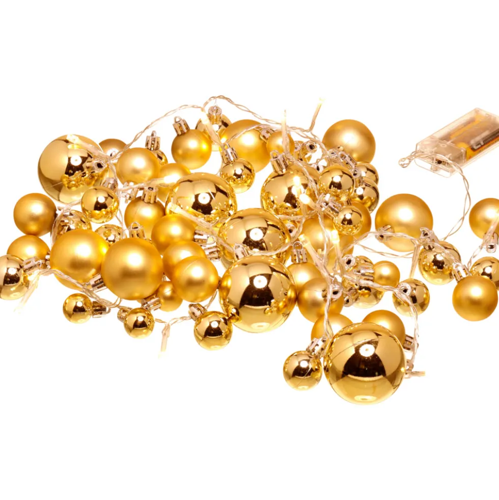 LED-Kugel-Lichterkette mit 20 LEDs - 3-fach sortiert