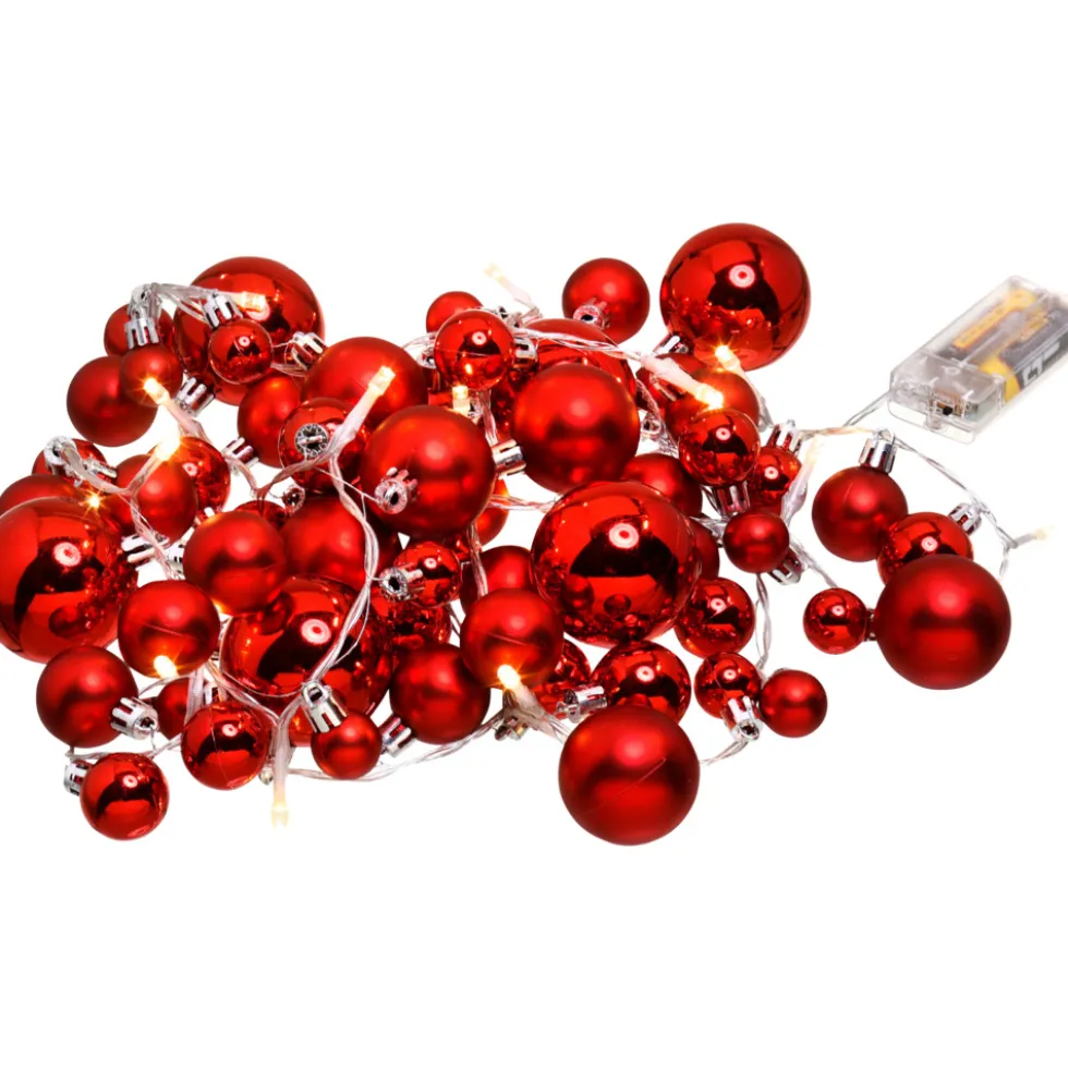 LED-Kugel-Lichterkette mit 20 LEDs - 3-fach sortiert