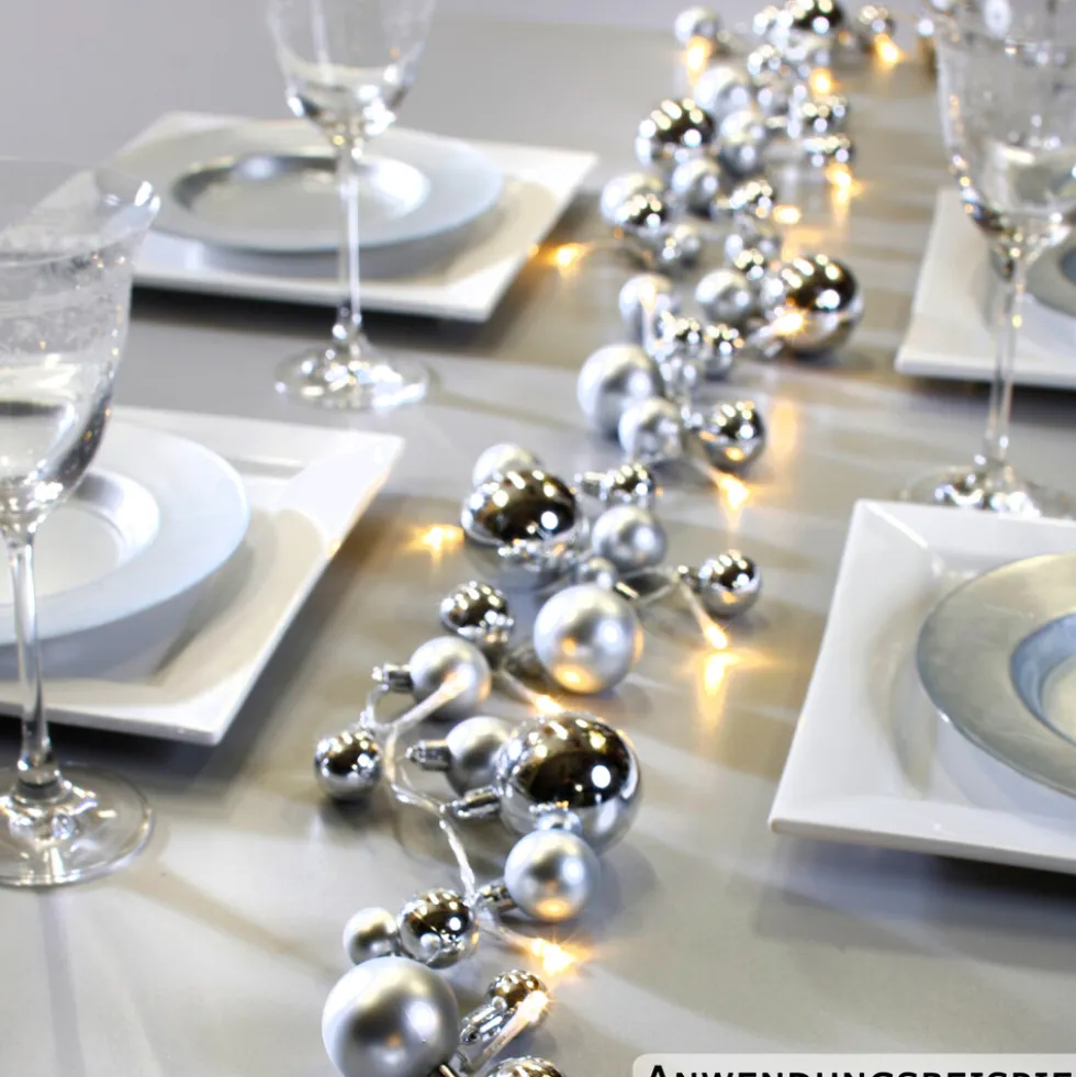 LED-Kugel-Lichterkette mit 20 LEDs - 3-fach sortiert
