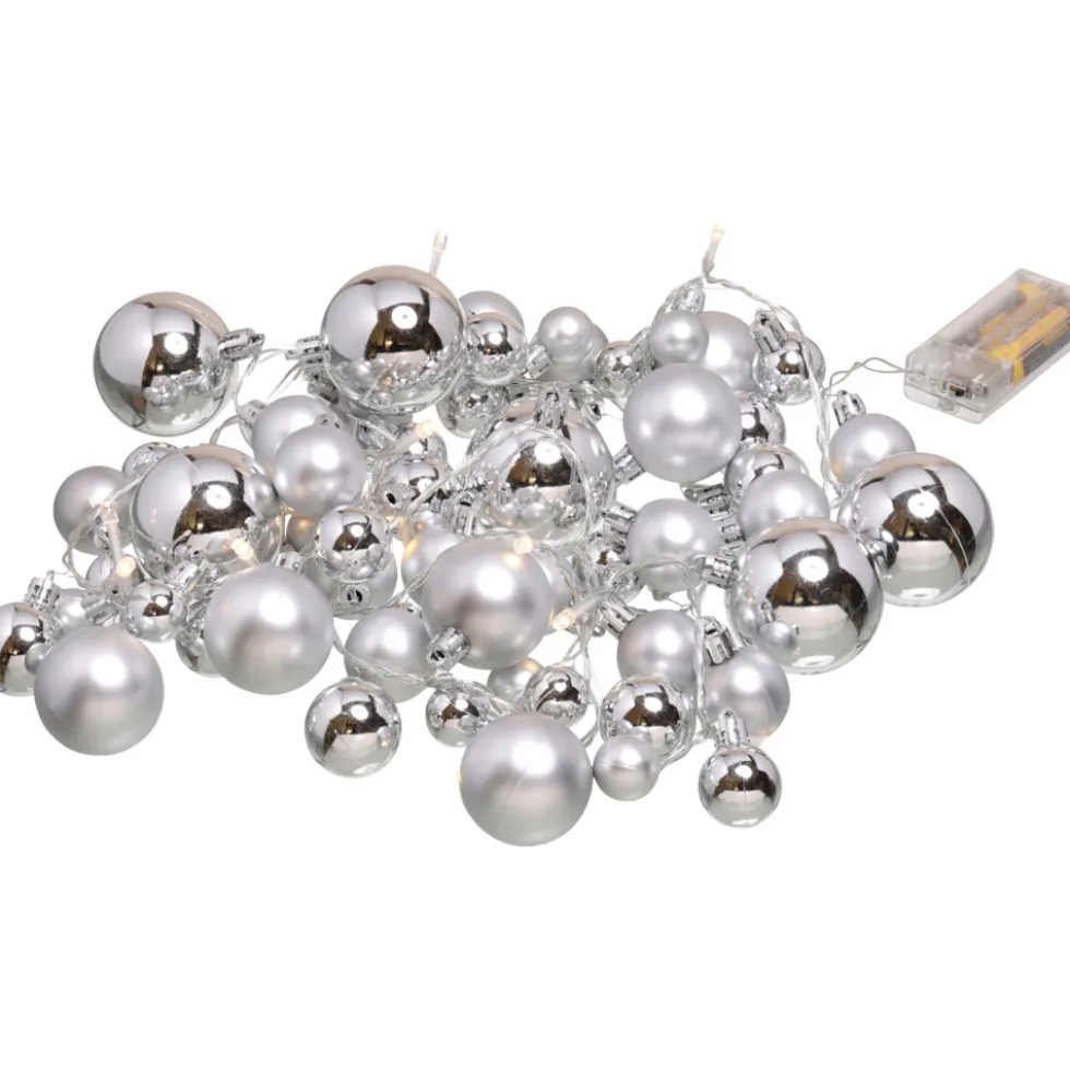 LED-Kugel-Lichterkette mit 20 LEDs - 3-fach sortiert