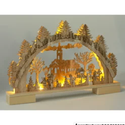LED-Lichterbogen Weihnachtsdorf 27 cm, 2-fach sortiert