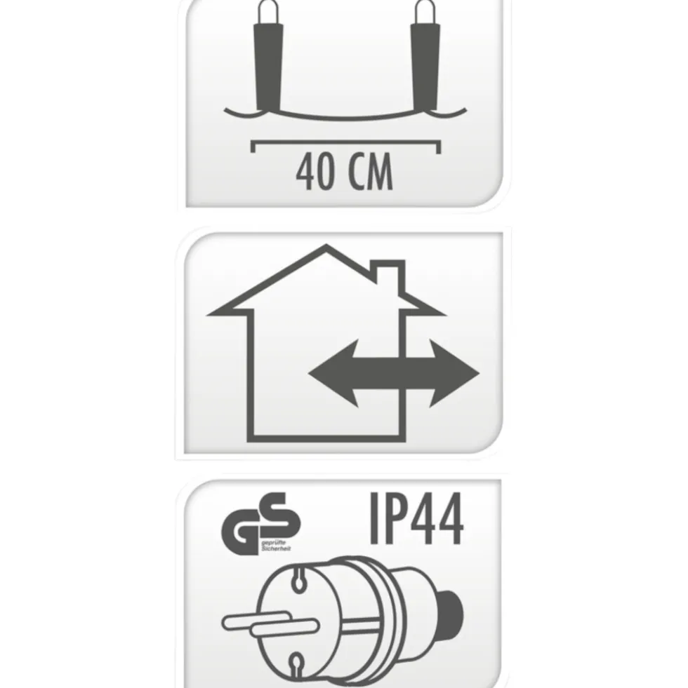 LED-Lichterkette 400 cm mit 10 Lampen