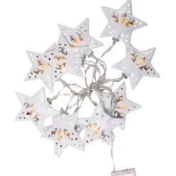 LED-Lichterkette 1,2 m mit 10 Sternen und 10 LEDs