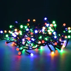 LED Lichterkette Weihnachtsbaum 1,2 m, 192 LEDs bunt, 8 Funktionen