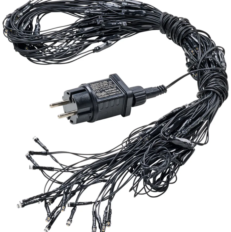 LED-Lichternetz 2 x 1 m mit 160 LEDs warmweiß
