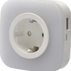 LED-Nachtlicht 3-in-1 mit Dämmerungssensor USB-C USB-A