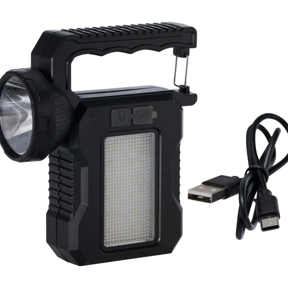 LED-Solar-Campinglampe mit USB-Aufladung