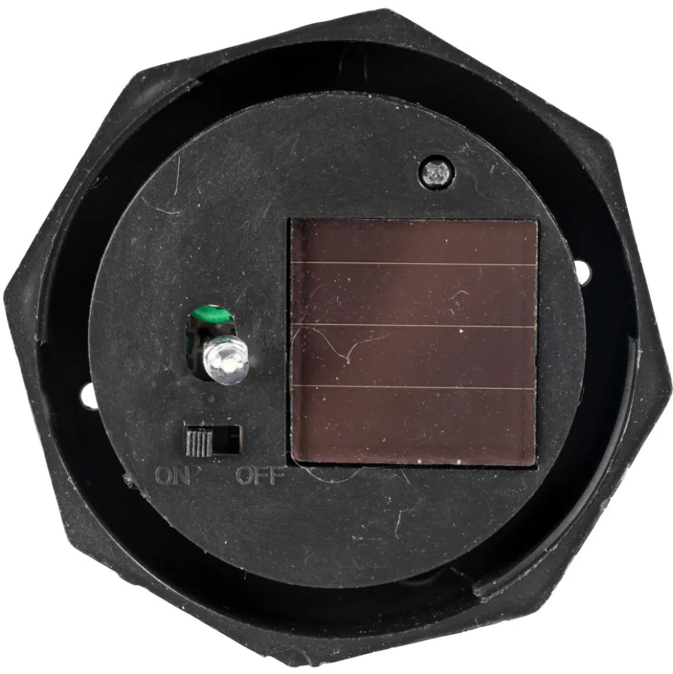 LED-Solarkugelleuchte Ø 10 cm mit Balkonhalterung