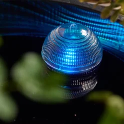 LED Solar Schwimmkugel Ø 8 cm aus Kunststoff mit Farbwechsel
