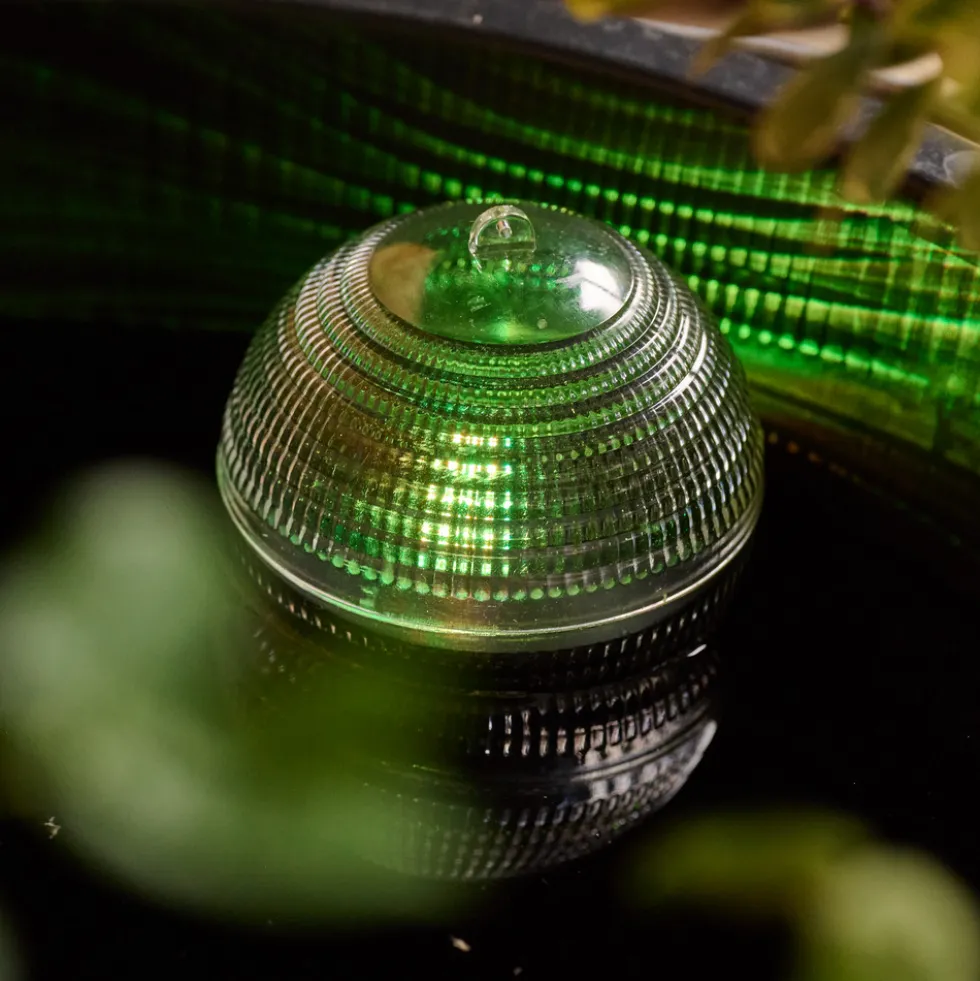 LED Solar Schwimmkugel Ø 8 cm aus Kunststoff mit Farbwechsel