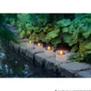 LED-Solar-Teelicht mit gelber Flacker-LED