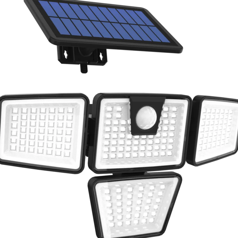 LED-Solar-Wandleuchte mit Bewegungssensor